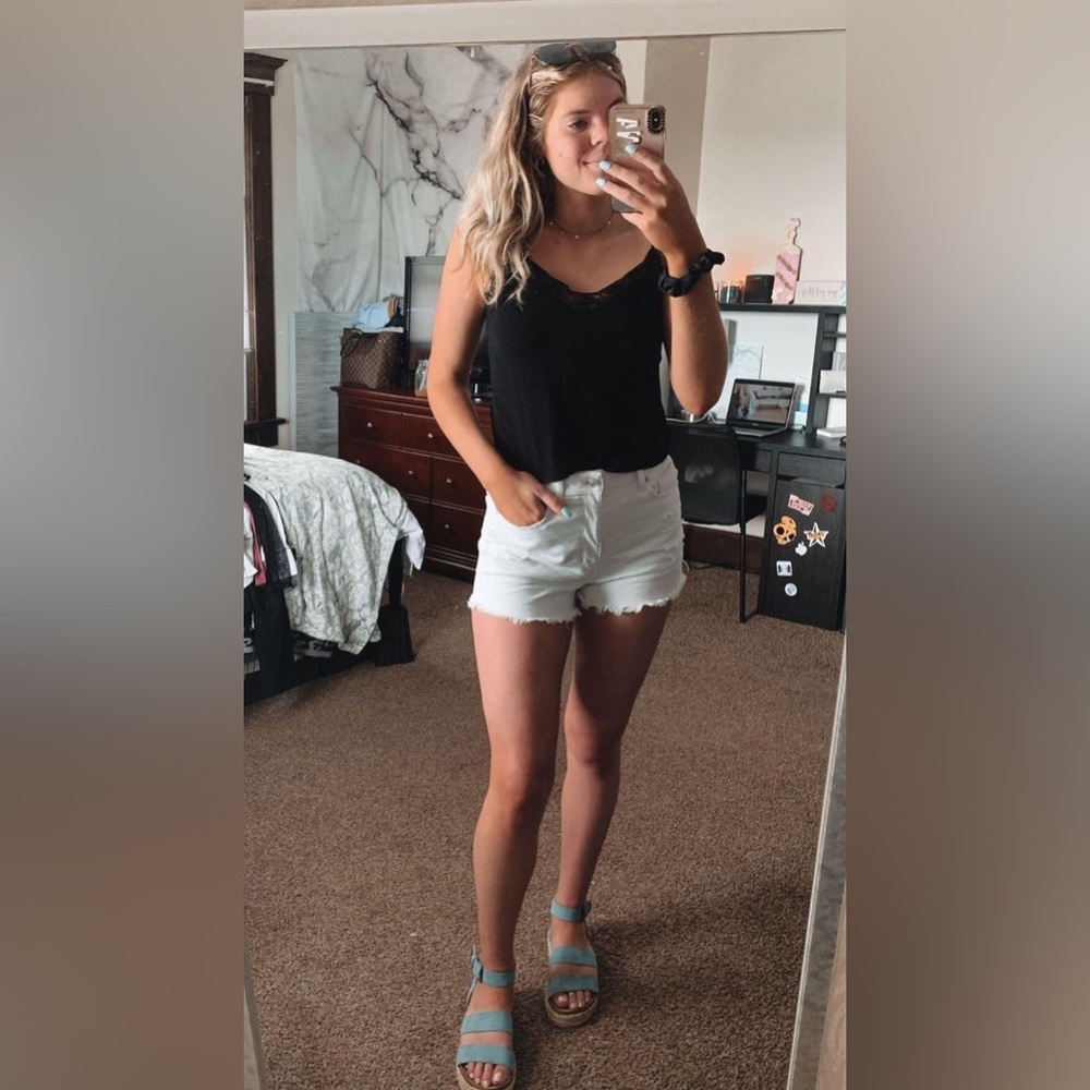 Lacey trim top